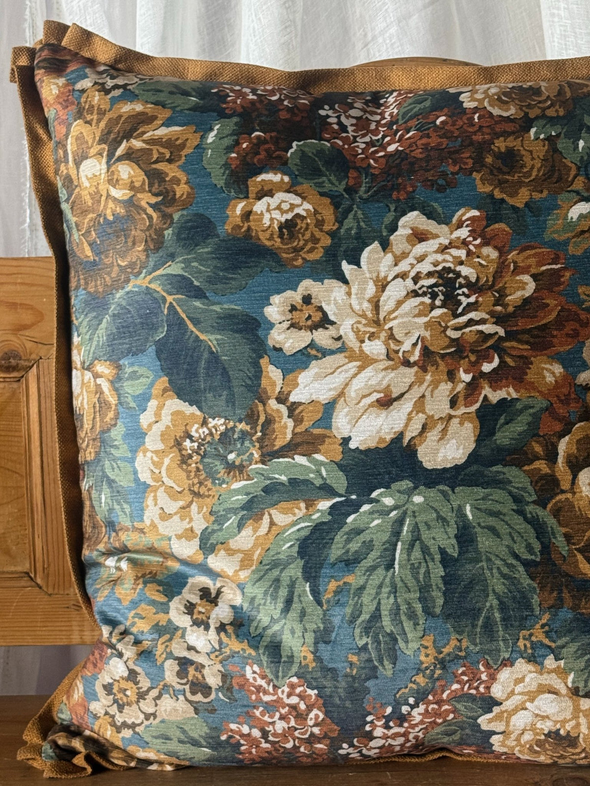 Josephine Peacock Pillow 22x22 - OAKSTREET SHOPPE