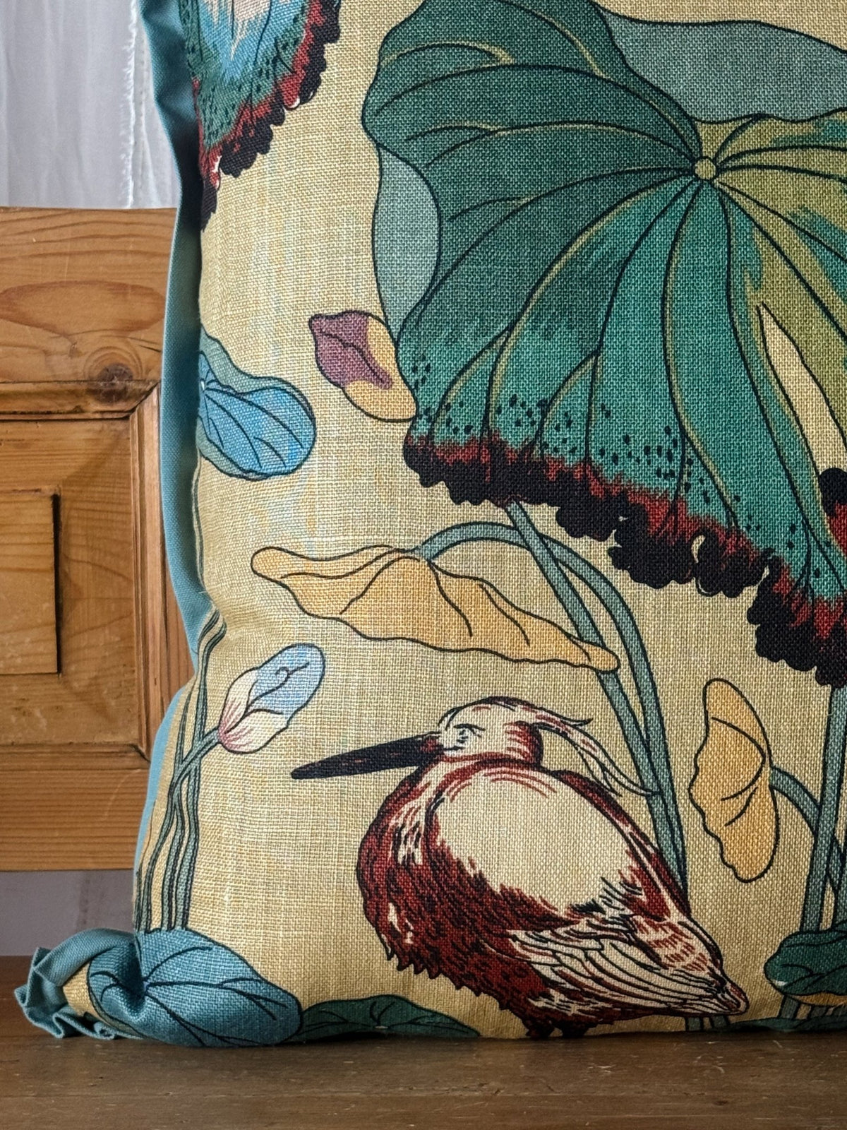 Baker Nympheus Straw Pillow 24x24 - OAKSTREET SHOPPE
