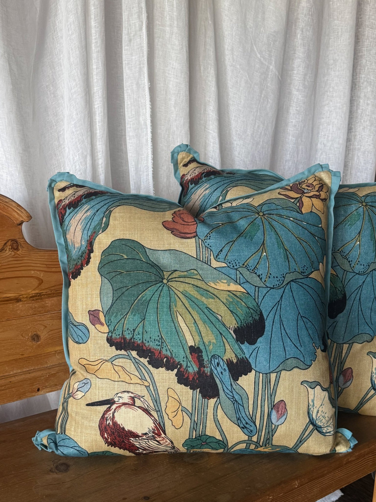 Baker Nympheus Straw Pillow 24x24 - OAKSTREET SHOPPE