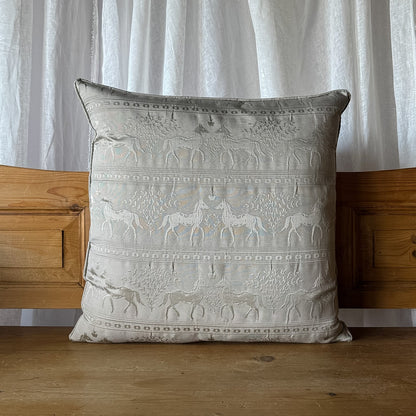Trendy Horses Tan Pillow 22x22