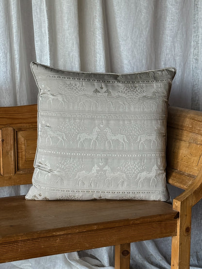Trendy Horses Tan Pillow 22x22