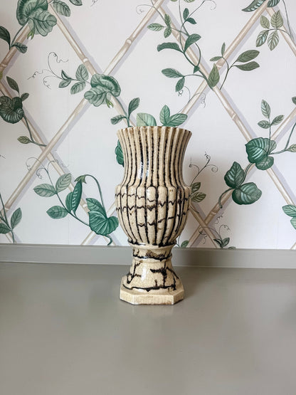 Ivory Crackle Vase - OAKSTREET SHOPPE