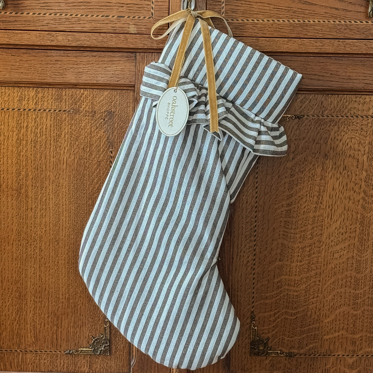 Brown Stripe Stocking - OAKSTREET SHOPPE