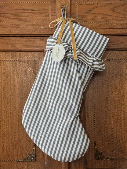 Brown Stripe Stocking - OAKSTREET SHOPPE