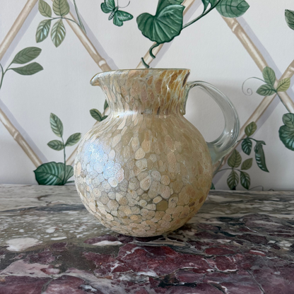 Italian Mottled Glass Pitcher