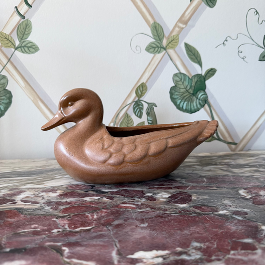 Terracotta Duck Vase