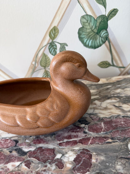 Terracotta Duck Vase