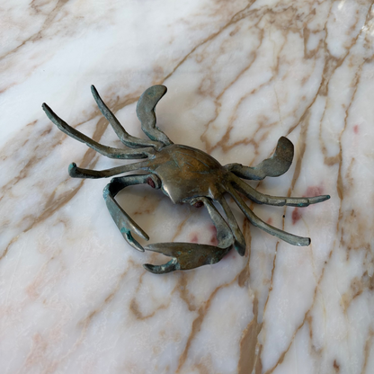 Vintage Brass Crab