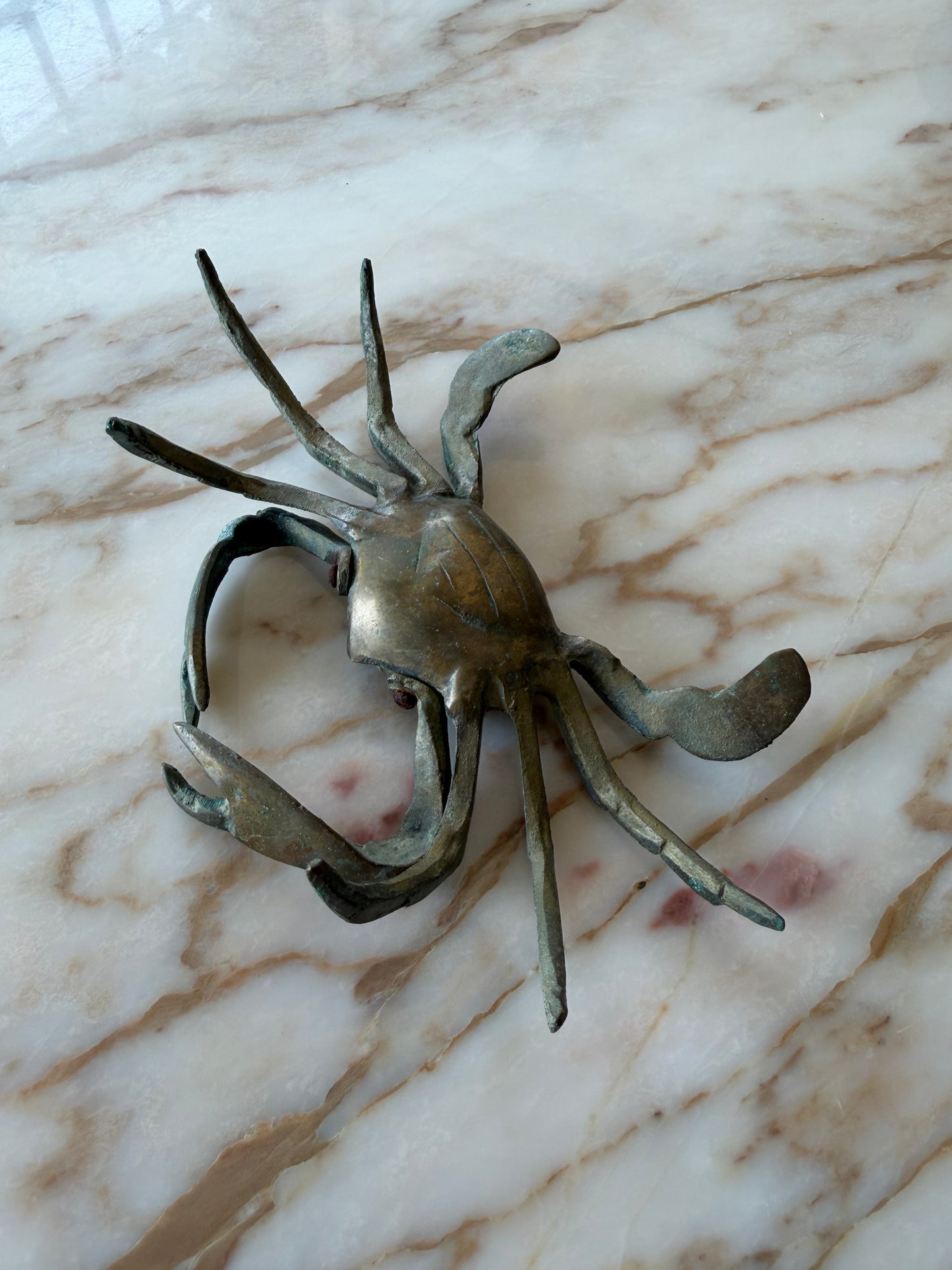 Vintage Brass Crab