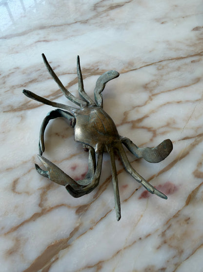 Vintage Brass Crab