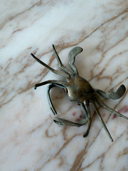 Vintage Brass Crab
