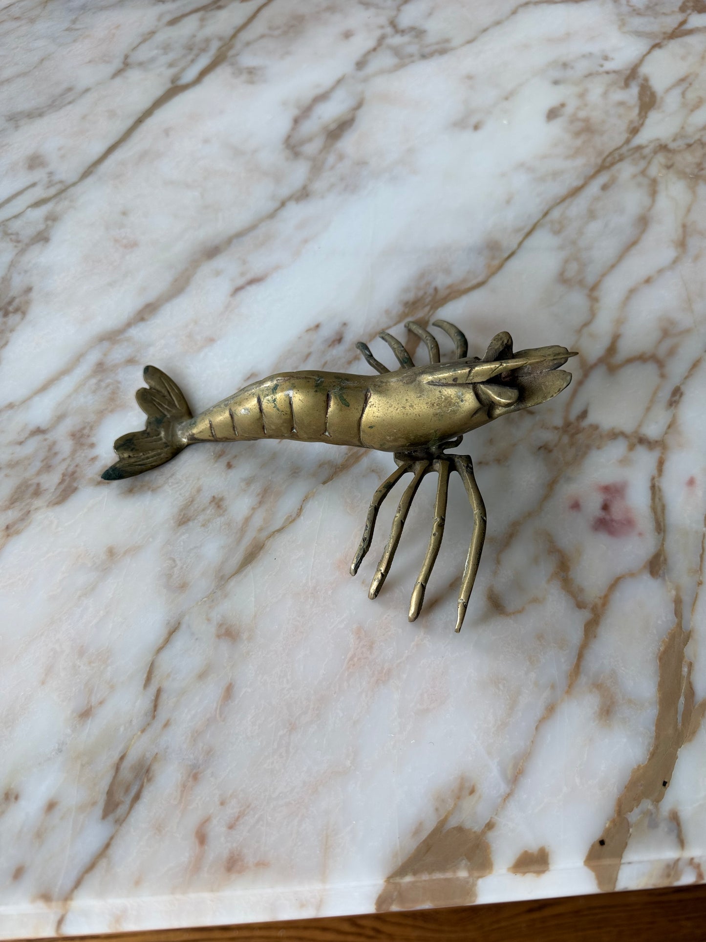 Vintage Brass Prawn
