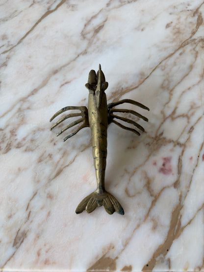 Vintage Brass Prawn