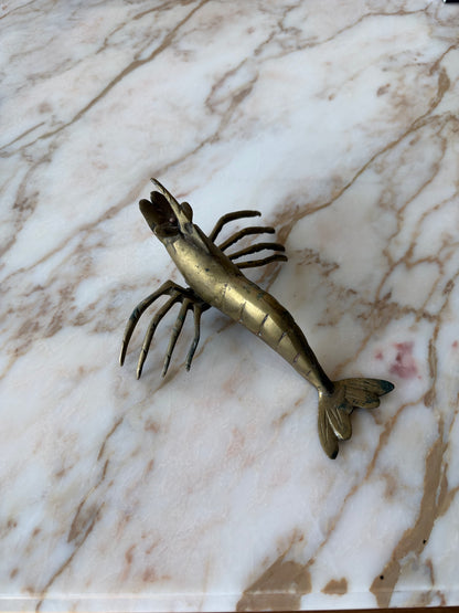 Vintage Brass Prawn