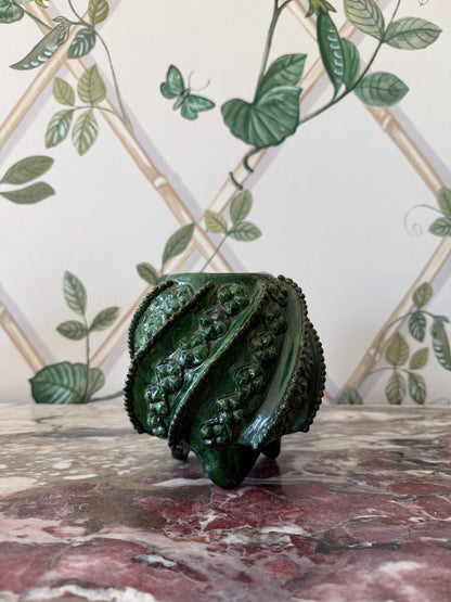 Green Ukranian Majolica Vase