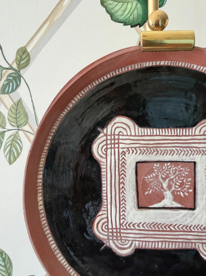 Folk Tree Terracotta Plate