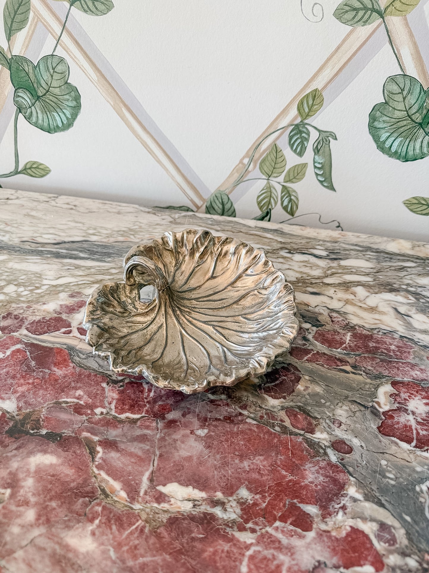 Metal Leaf Dish