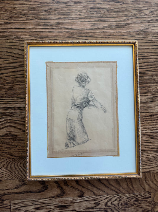 Woman Kneeling, Original Sketch