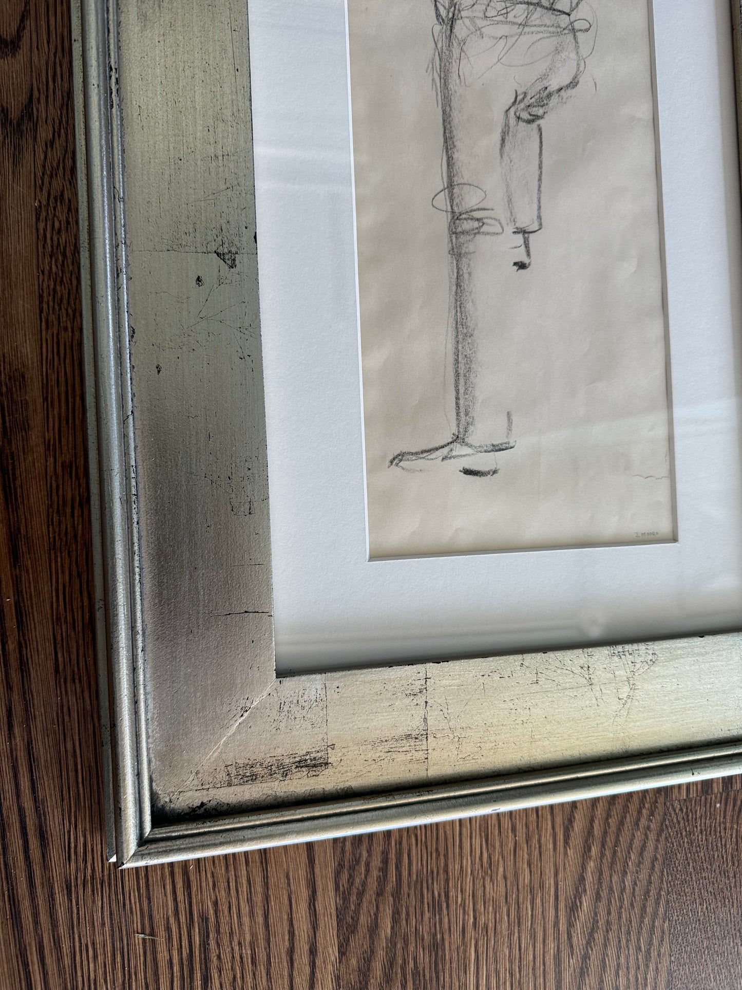 Man Sketch in Sliver Frame