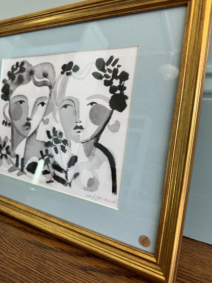 "Two Sisters" Framed Print