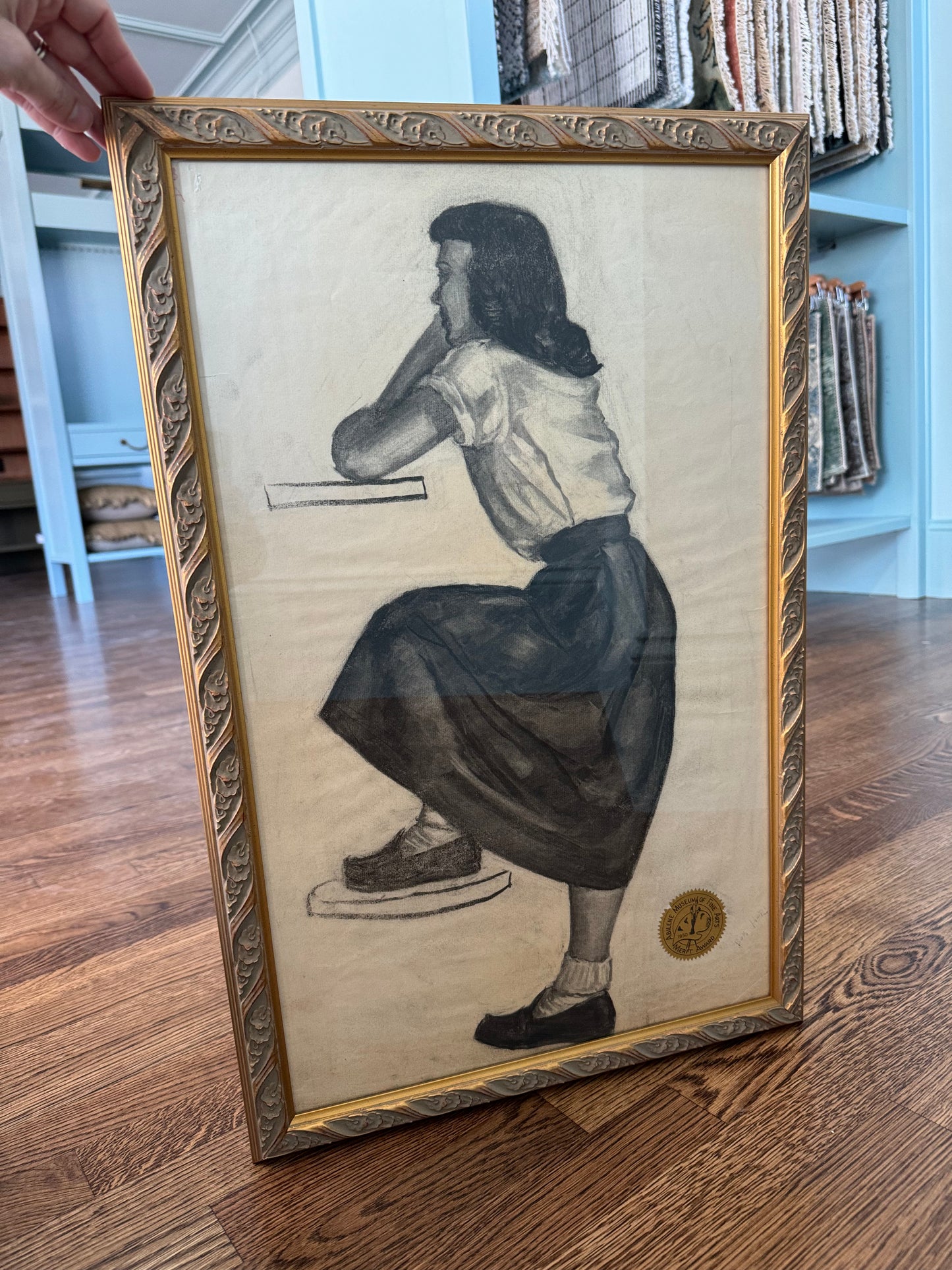 Bobby Socks Gal, Framed Original