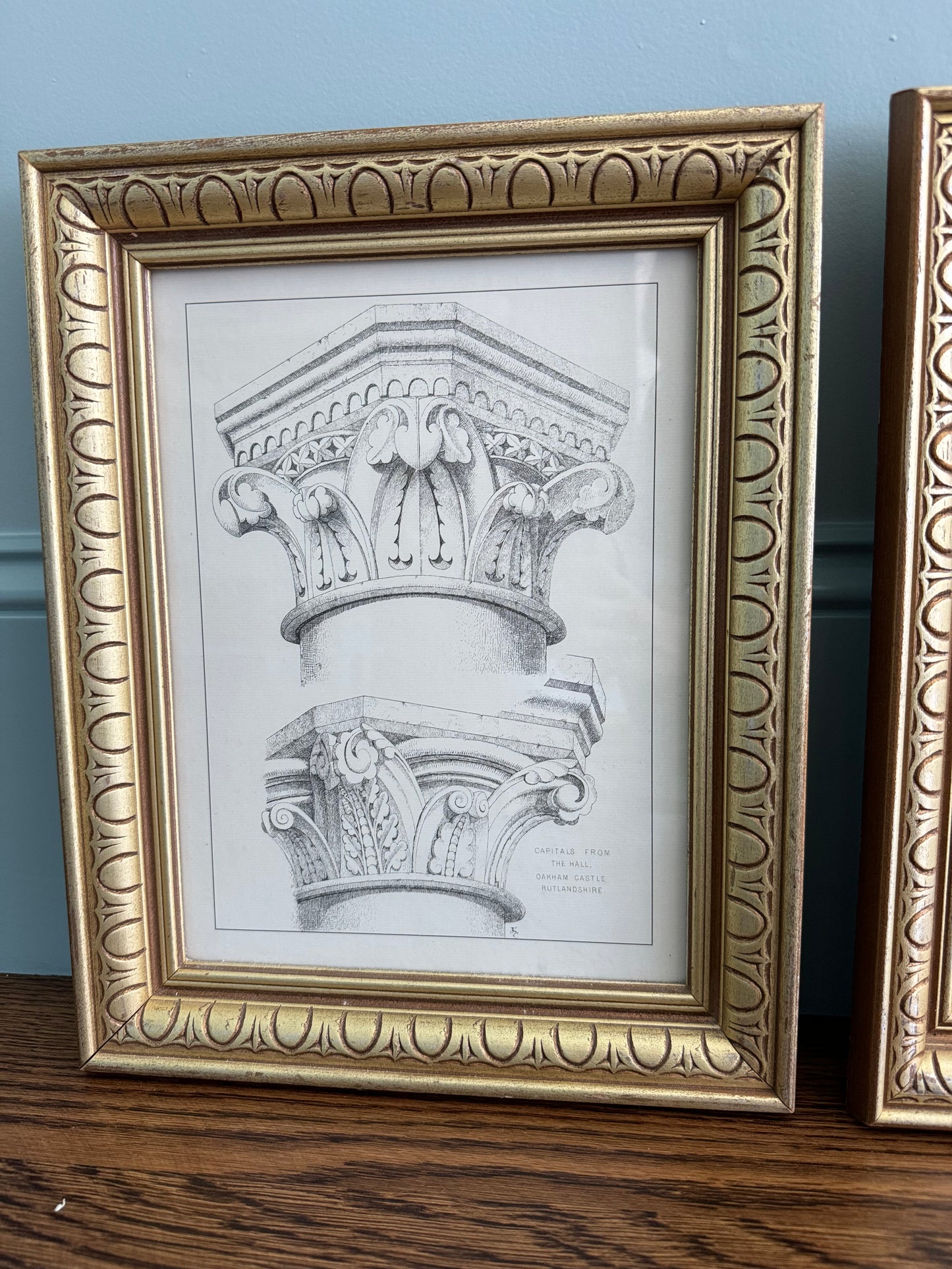 Column Capitals, Framed Print Pair