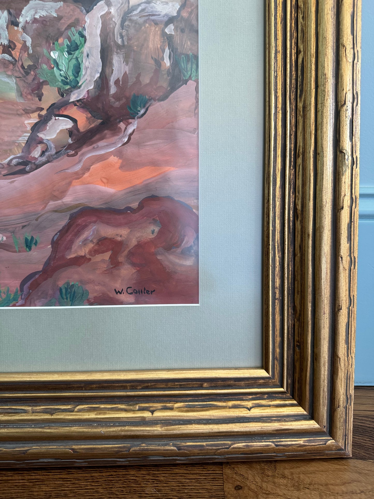 Red Earth, Framed Original