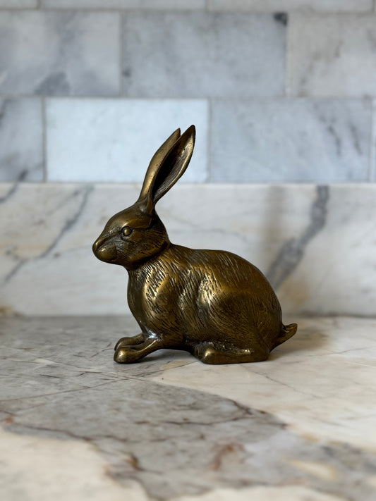 Brass Bunny Figurine