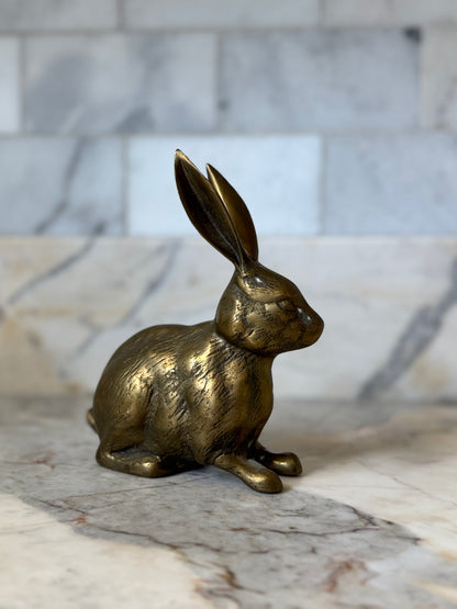 Brass Bunny Figurine