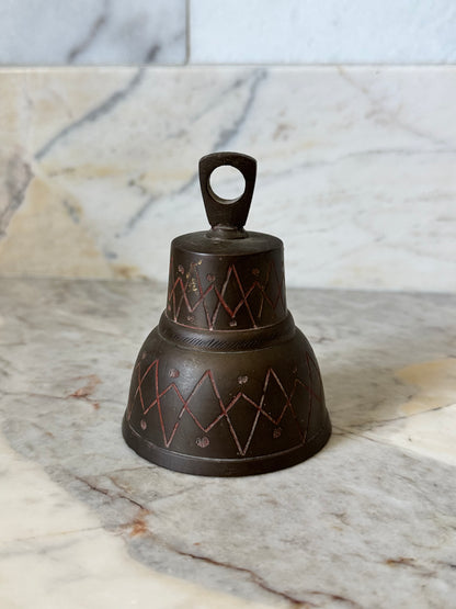 Brass and Red Etched Bell