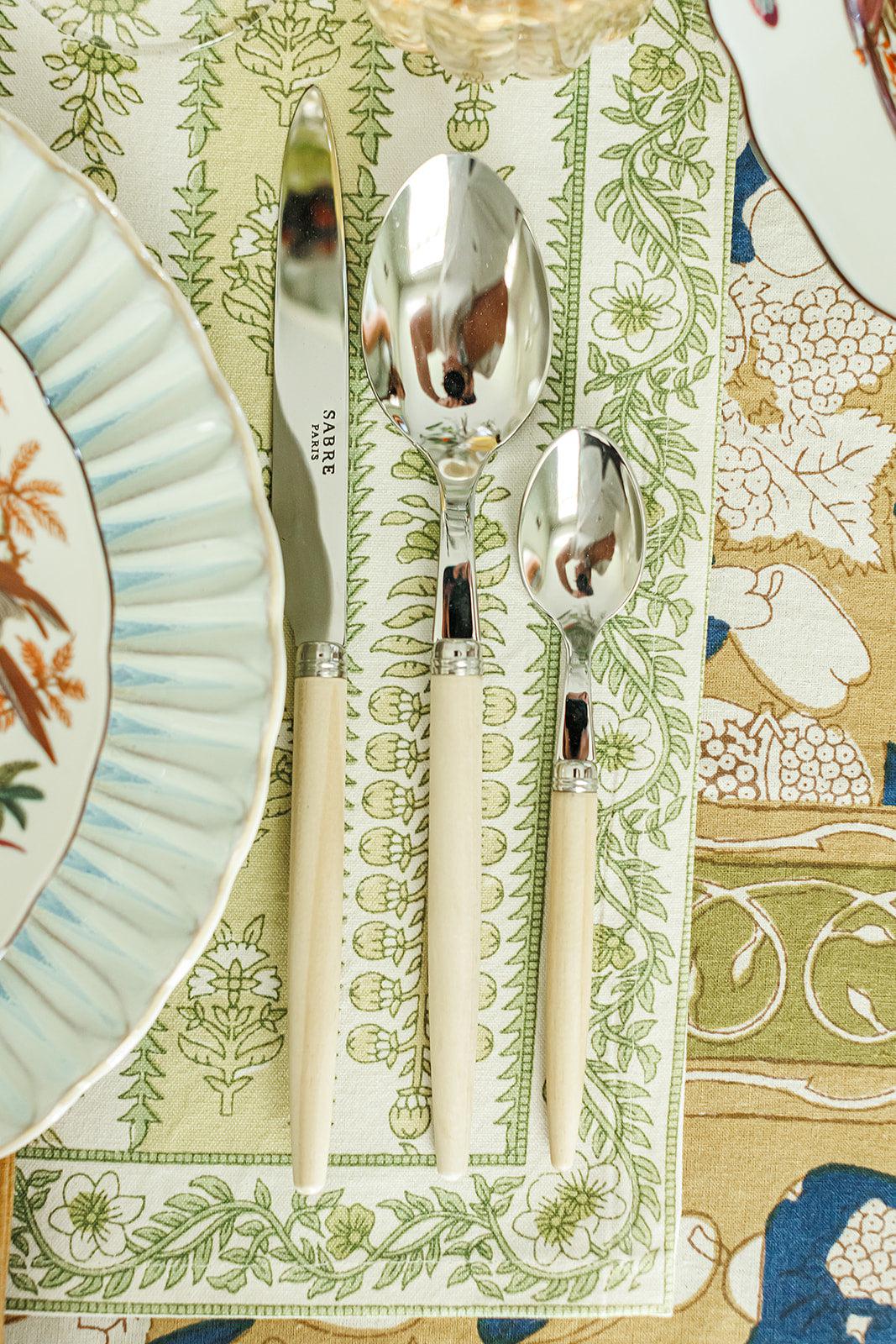 Jonc Light Wood Flatware + Serving Pieces (Sabre Paris)