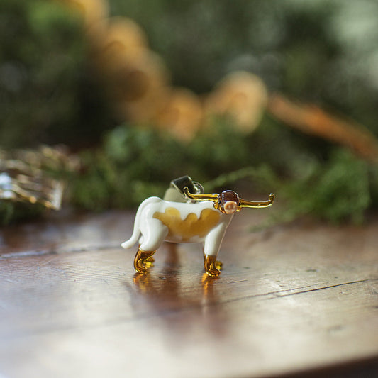 Longhorn, Blown Glass Ornament