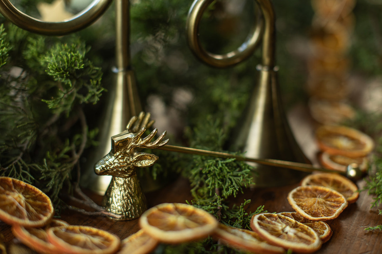 Gold Reindeer Snuffer