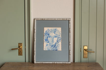 Blue Garden Muse Watercolor