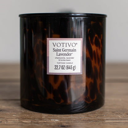Tortoise Shell Candle, Saint Germaine Lavender