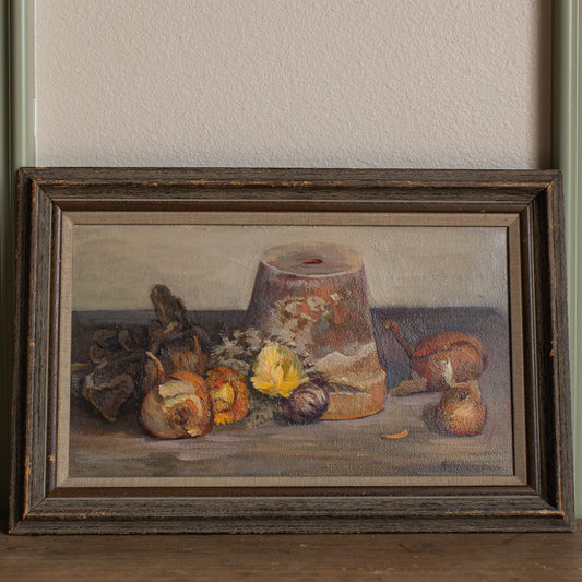 Vintage Still Life Oil Painting