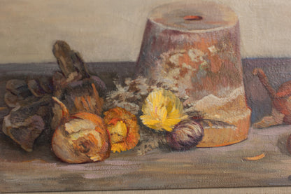 Vintage Still Life Oil Painting