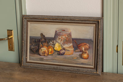 Vintage Still Life Oil Painting