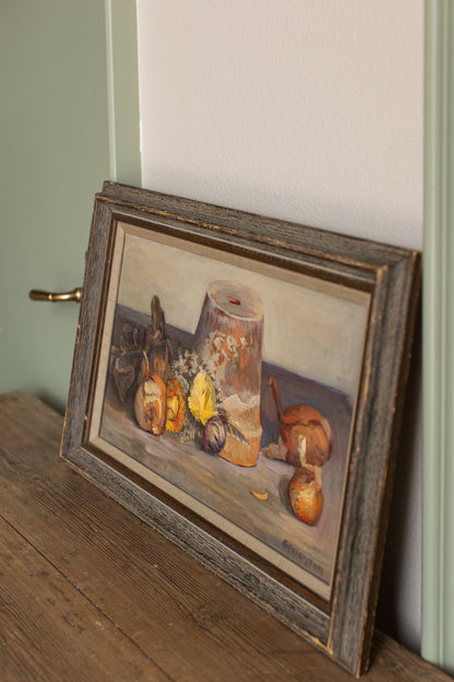 Vintage Still Life Oil Painting