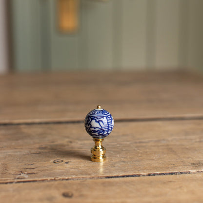 Blue and White Porcelain Finial
