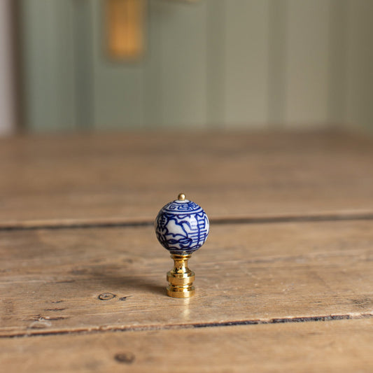 Blue and White Porcelain Finial