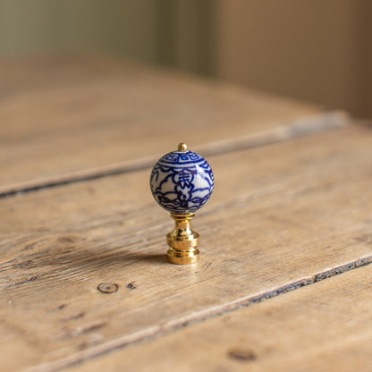 Blue and White Porcelain Finial