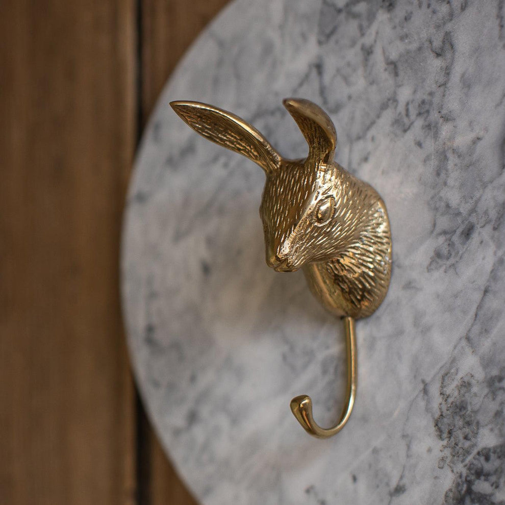 Hooked Rabbit Rabbit Hook, Brass – OAKSTREET