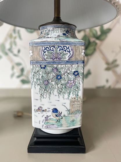 Hand-Painted Porcelain Table Lamps