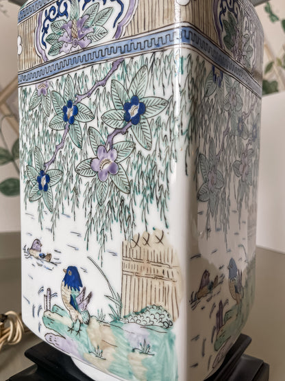 Hand-Painted Porcelain Table Lamps