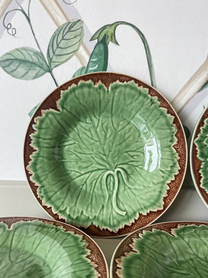 Majolica Leaf Plates