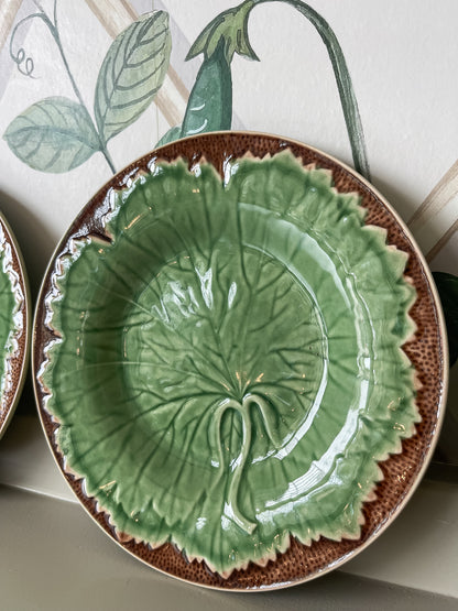 Majolica Leaf Plates