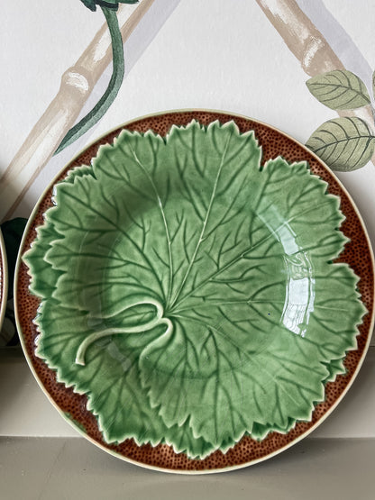 Majolica Leaf Plates