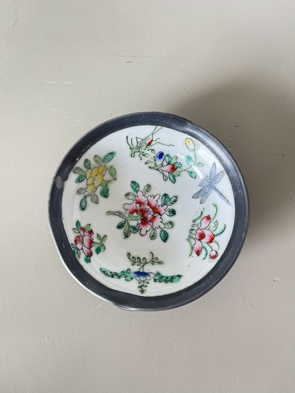 Hand-Painted Floral Trinket Dish