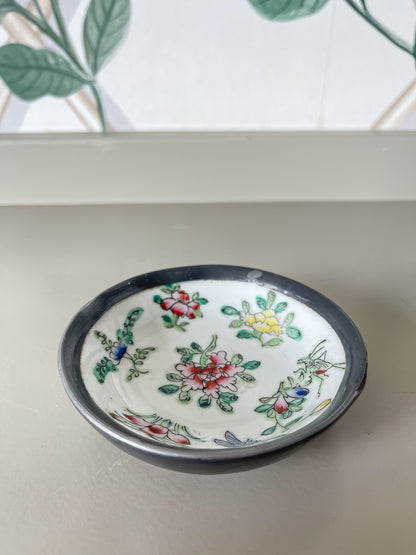 Hand-Painted Floral Trinket Dish